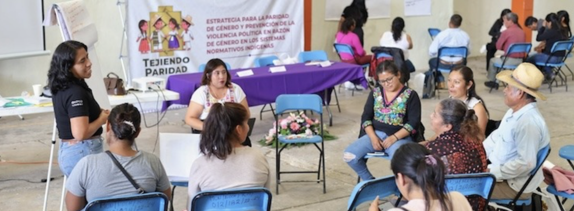 Impulsan los Derechos Políticos de las Mujeres con la Campaña «Tejiendo Paridad desde la Comunidad»